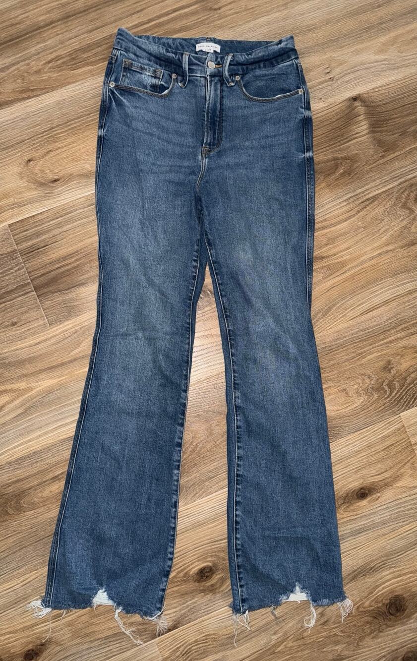 Good American Good Curve Boot distressed hem - size 8/29